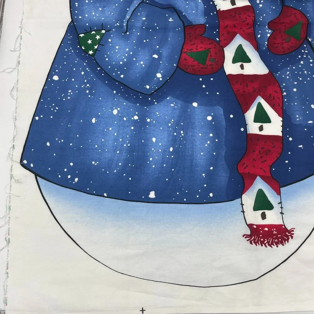 Daisy‎ Kingdom Christmas Door Panel Cut and Sew Snowman Top Hat Wall Hanging Art